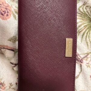 Kate Spade dark purple and wallet